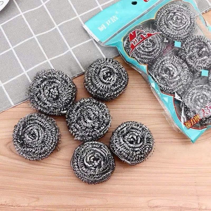 Bịch 6 Miếng Cọ Nồi Inox Cọ Sạch Mọi Vết Bẩn