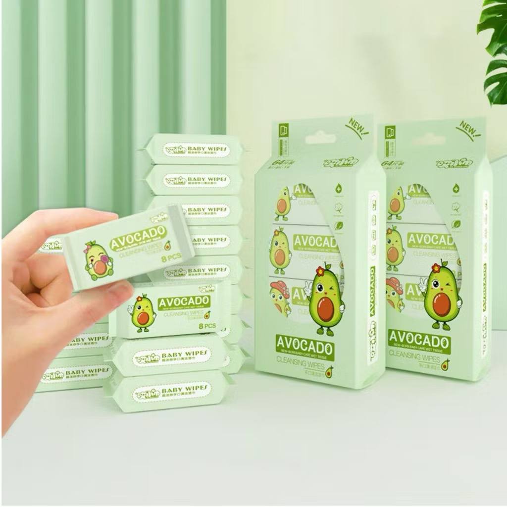Bịch 8 GÓI KHĂN ƯỚT MINI SIÊU DỄ THƯƠNG – TIỆN LỢI MỌI LÚC MỌI NƠI
