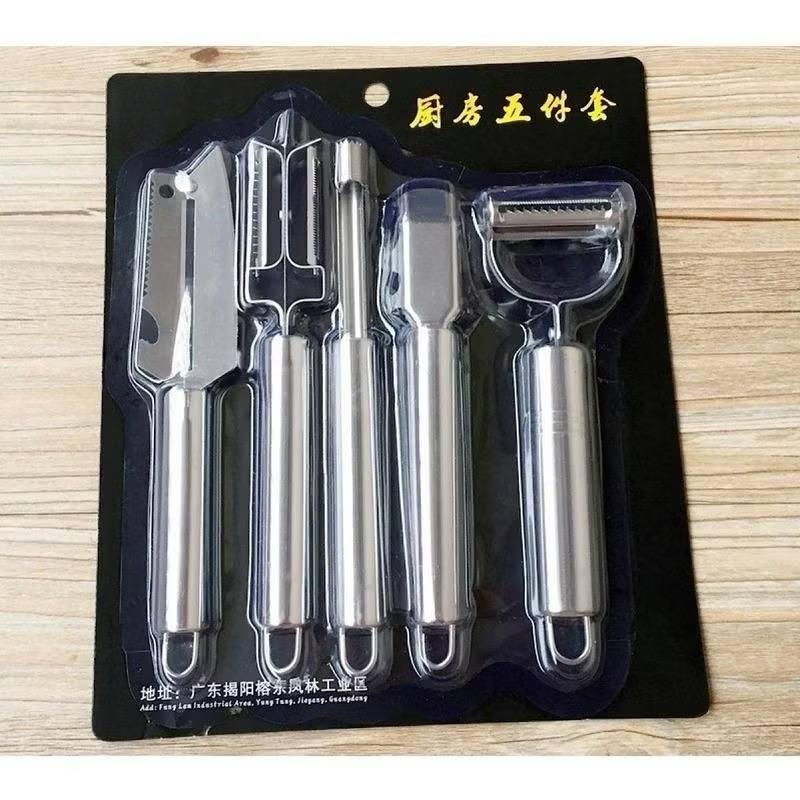 Bộ 5 Món Dụng Cụ Bào Củ Quả Đa Năng, Chất Liệu Inox 304
