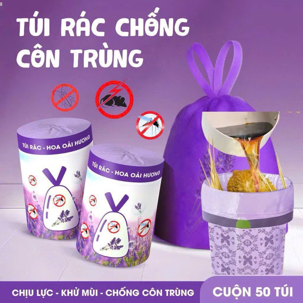 Túi Đựng Rác Có Dây Rút Đuổi Ruồi Muỗi(Cuộn nhỏ Hàng nhẹ)