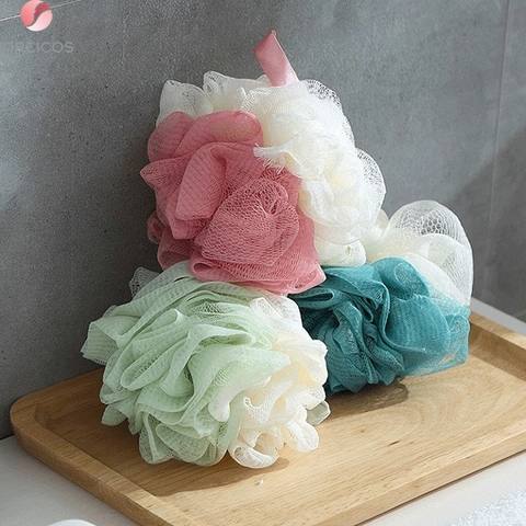 (Hàng nặng 34g) Bông Tắm Tròn Bông Tắm Tạo Bọt Bông Tắm 2 Màu Siêu Tạo Bọt Kì Cọ Tẩy Da Chết