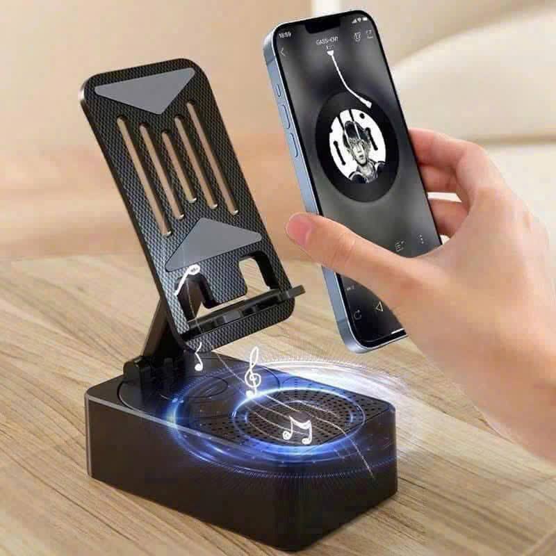 GIÁ ĐỠ ĐIỆN THOẠI KÈM LOA BLUETOOH XOAY 360