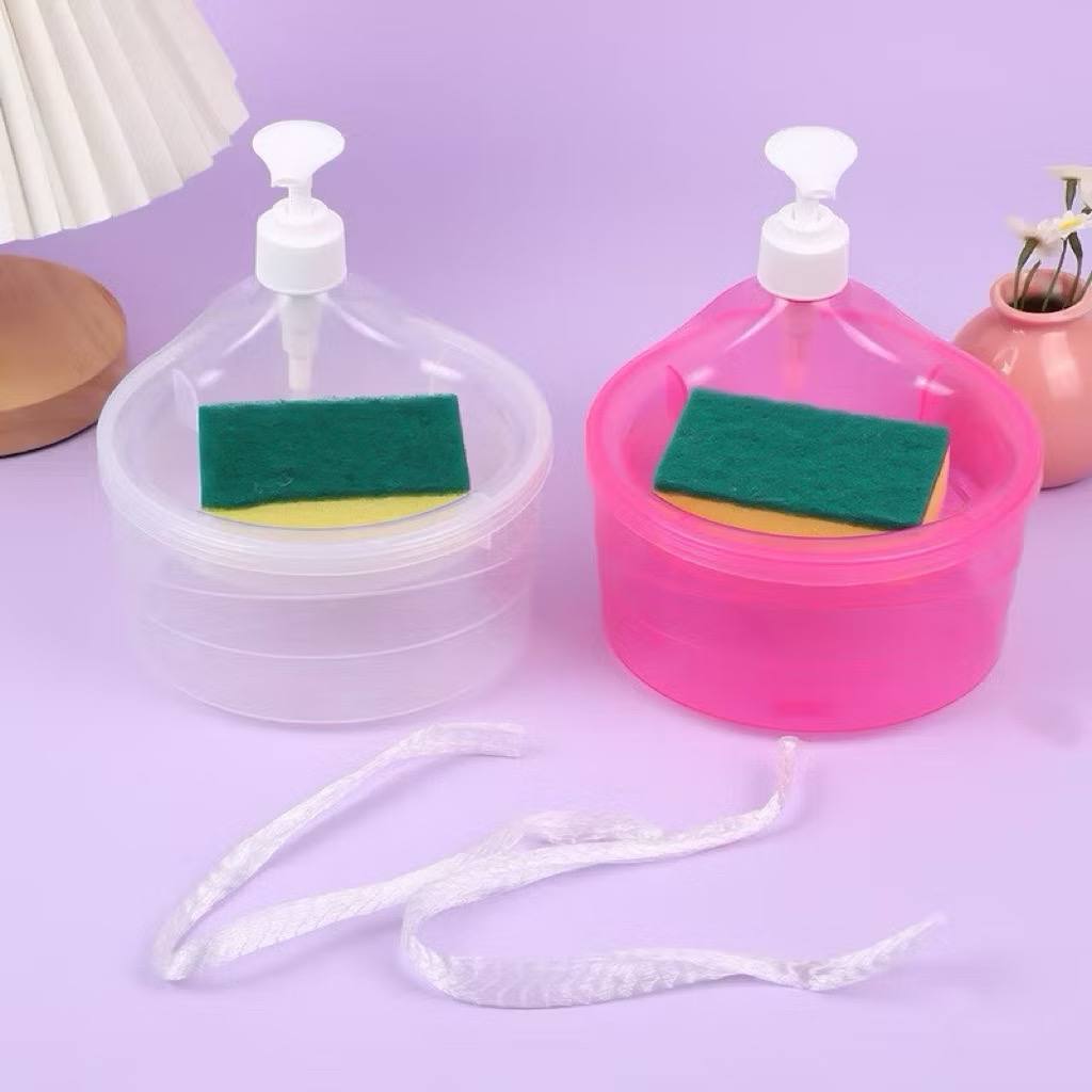 Hộp Đựng Xà Phòng Rửa Chén Tiện Lợi Kèm Miếng Bọt Biển
