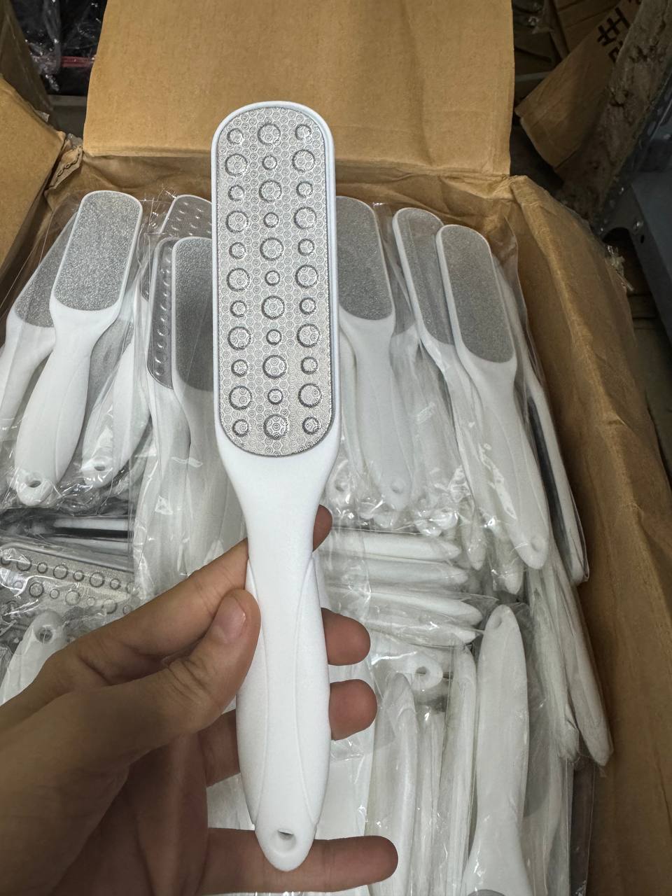 Cây Chà Gót Chân 2 Mặt Bằng Thép Không Gỉ
