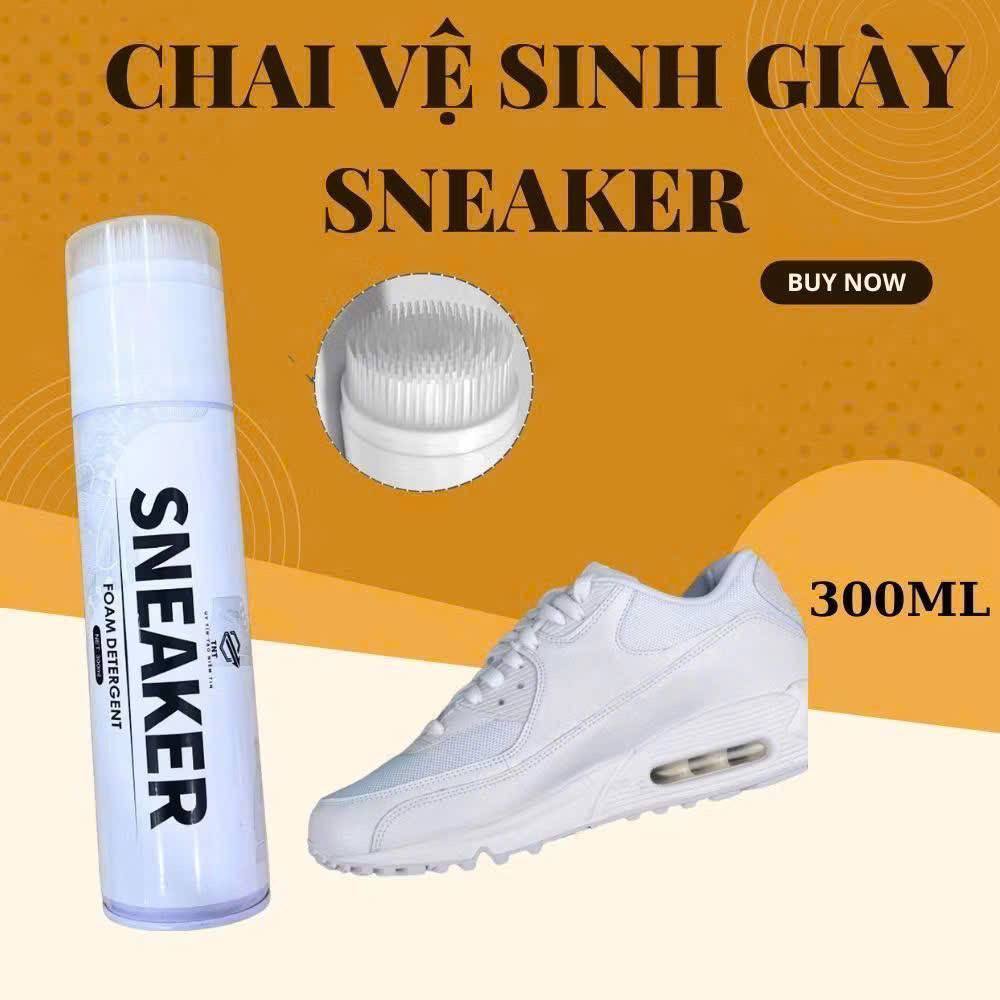 CHAI XỊT VỆ SINH GIÀY DÉP DẠNG BỌT SNEAKER 300ml